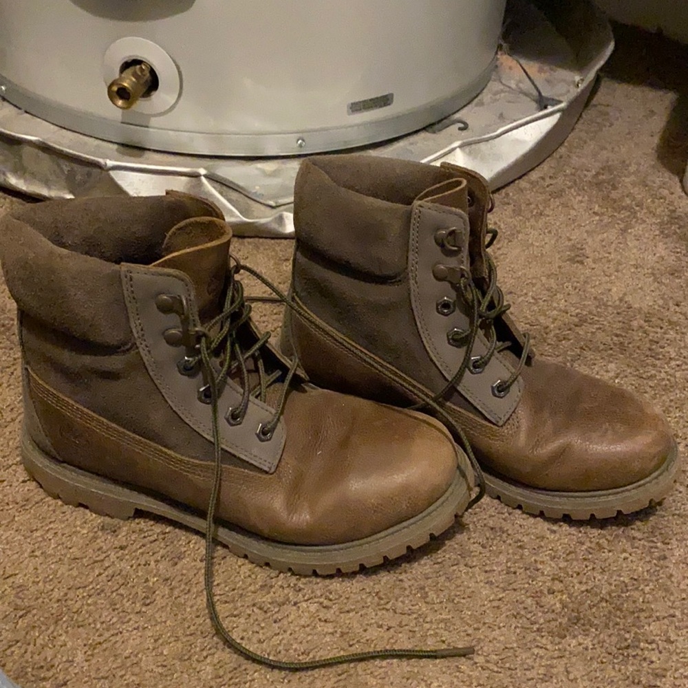 Brown timberland boots